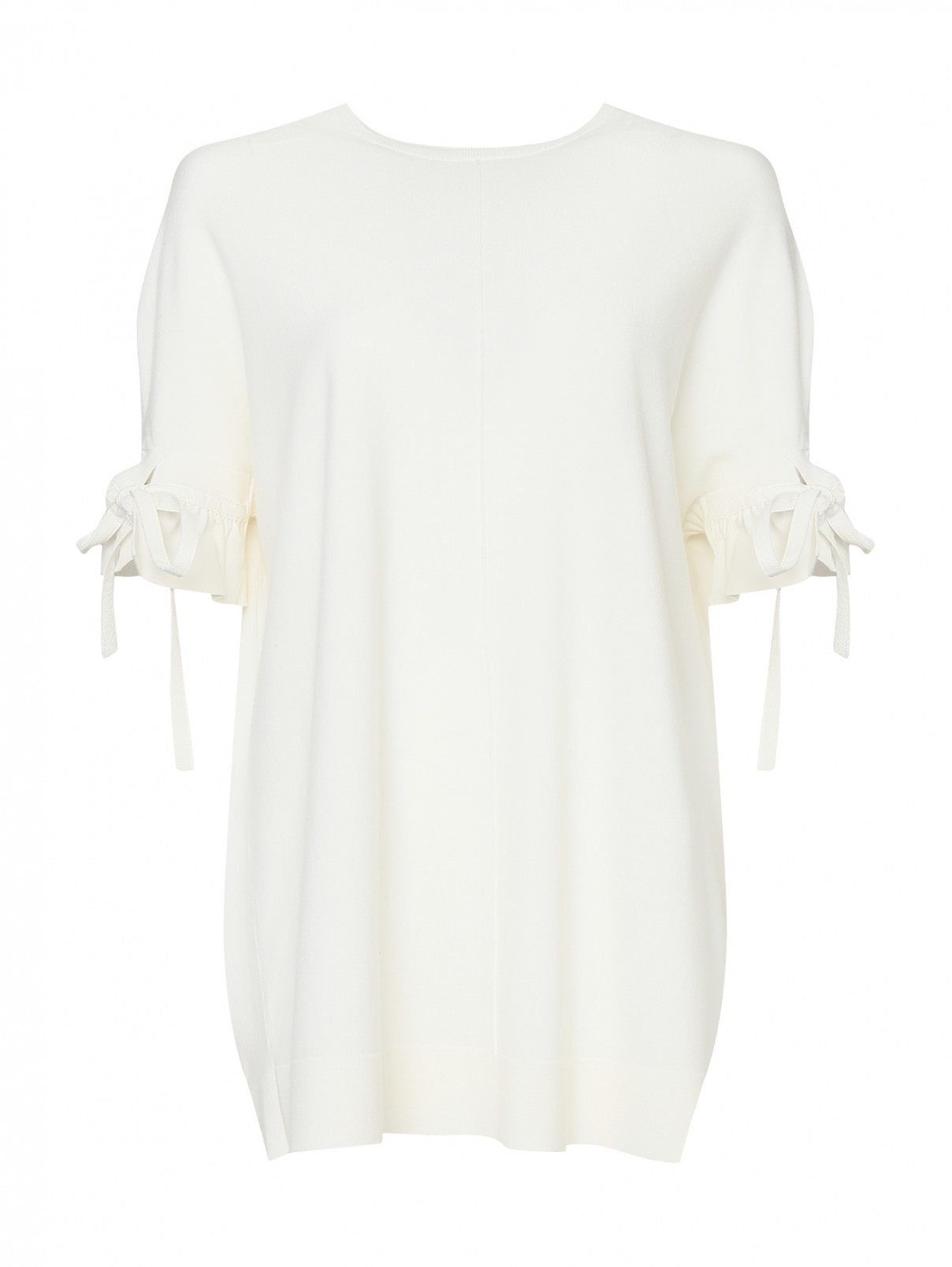 Трикотажное платье из шерсти Dorothee Schumacher  –  Общий вид  – Цвет:  Белый