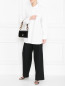 Рубашка из хлопка с вышивкой свободного кроя Nina Ricci  –  МодельОбщийВид