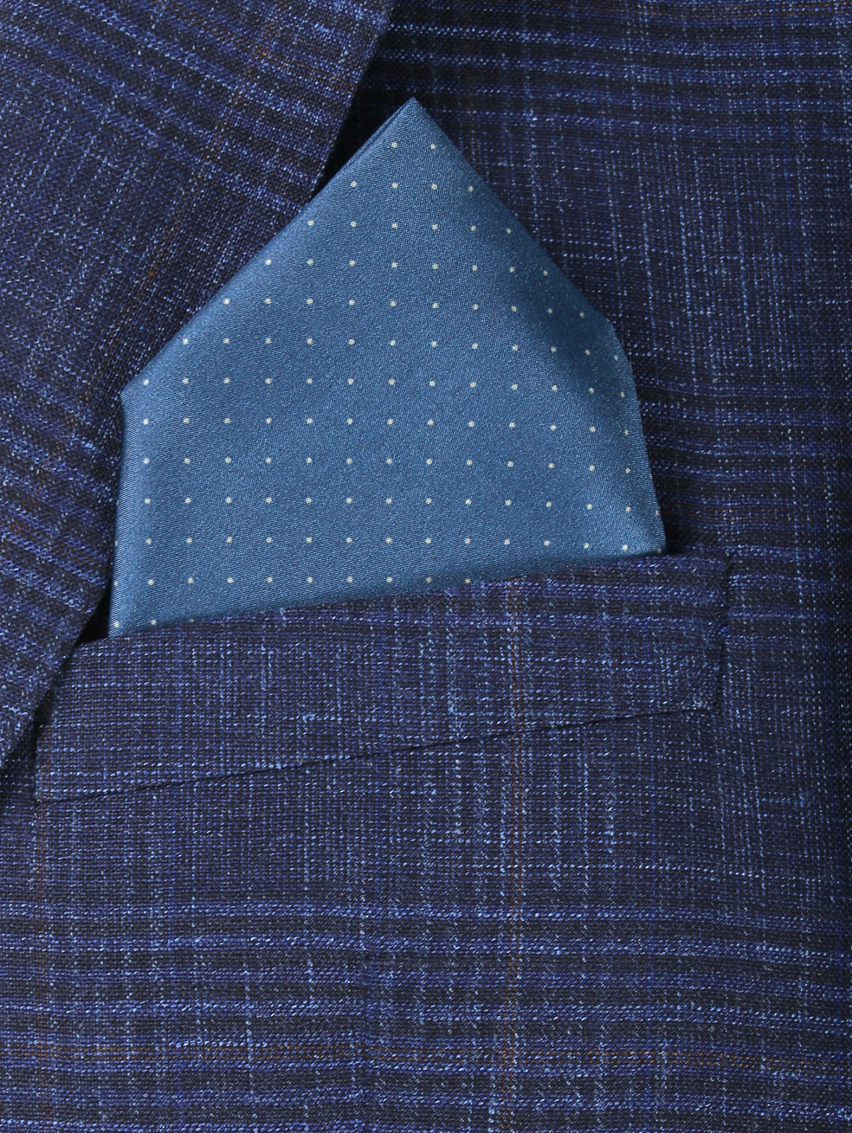 Платок из шелка Hugo Boss  –  Модель Общий вид  – Цвет:  Синий