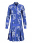 Платье из хлопка с боковыми карманами с узором Etro  –  Общий вид