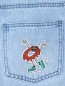 Хлопковые джинсы с аппликацией Stella McCartney kids  –  Деталь