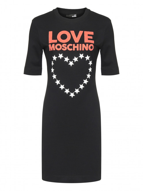 Платье с принтом Moschino Love - Общий вид