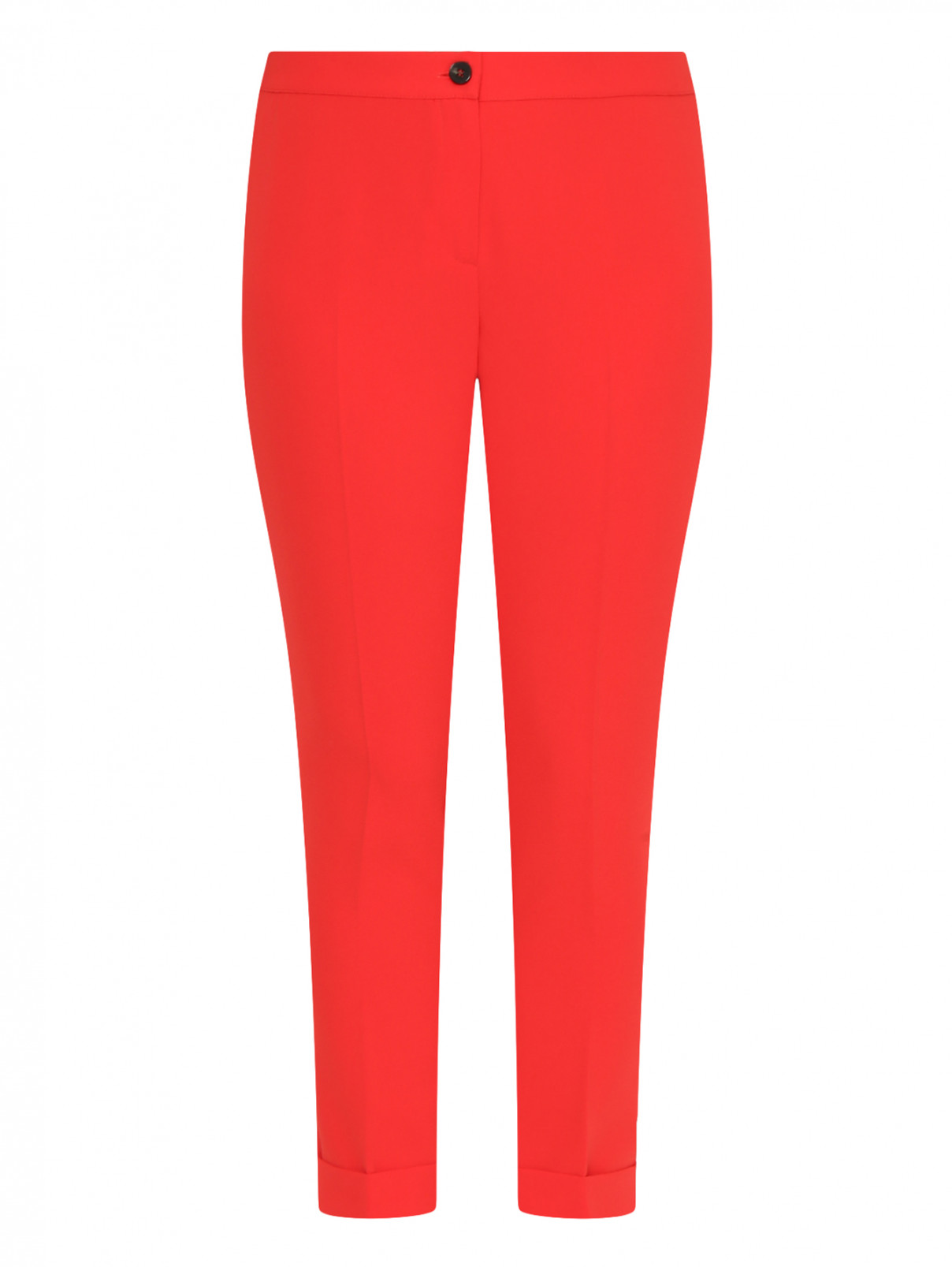 Укороченные брюки Marina Rinaldi  –  Общий вид  – Цвет:  Красный