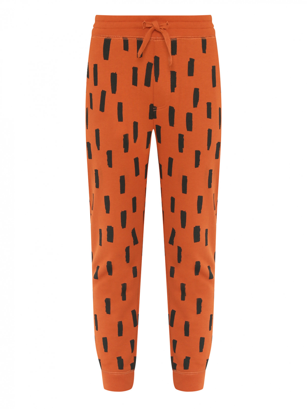 Трикотажные брюки с узором Stella McCartney kids  –  Общий вид  – Цвет:  Узор