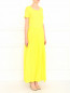 Платье-макси с плиссированной юбкой Moschino Love  –  Модель Верх-Низ