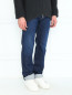 Джинсы прямого кроя из темного денима Armani Jeans  –  Модель Верх-Низ