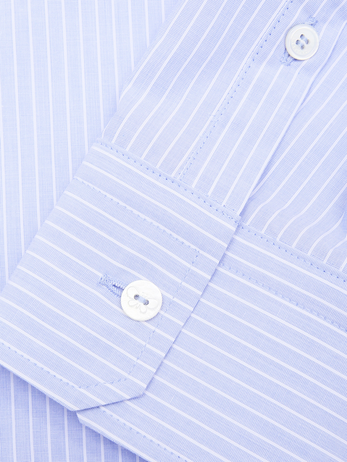 Рубашка из хлопка с накладным карманом Weekend Max Mara  –  Деталь1  – Цвет:  Синий