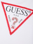 Футболка из хлопка с логотипом Guess  –  Деталь