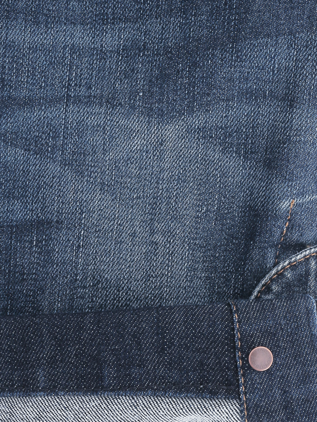Укороченные джинсы узкого кроя MC Alexander McQueen  –  Деталь2  – Цвет:  Синий