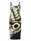 Платье из шелка с абстрактным узором Marina Rinaldi  –  Общий вид