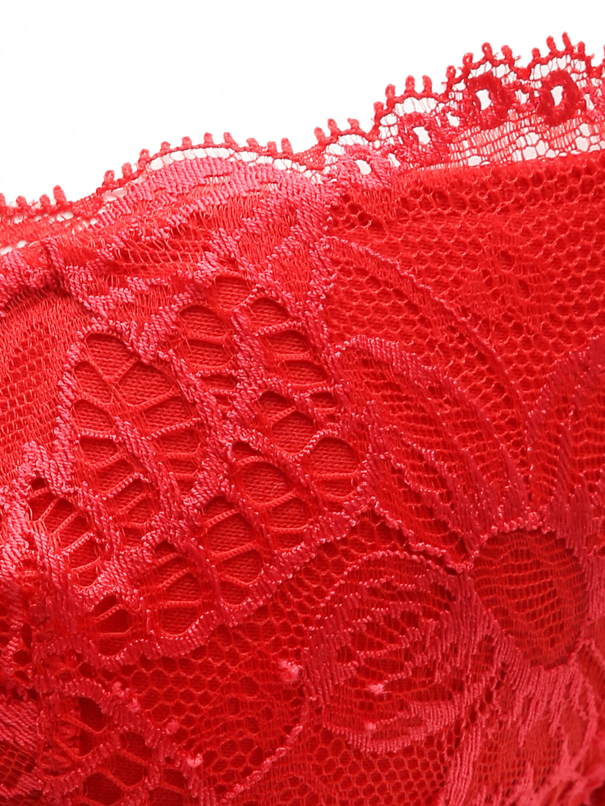 Бюстгальтер декорированный вышивкой La Perla  –  Деталь1  – Цвет:  Красный