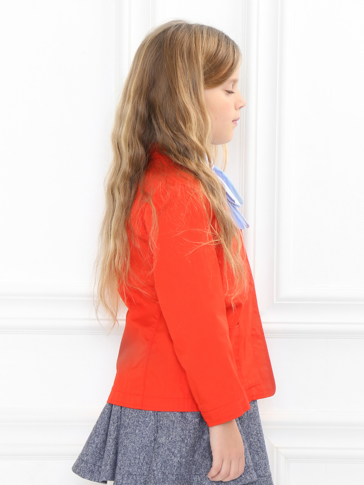 Жакет из хлопка с карманами Marni  –  Модель Верх-Низ2  – Цвет:  Красный