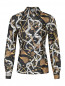 Блуза из шёлка с узором Moschino  –  Общий вид