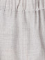 Брюки из шерсти прямого кроя на резинке с карманами Marina Rinaldi  –  Деталь1