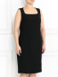 Однотонное платье с рукавами в комплекте Marina Rinaldi  –  Модель Верх-Низ