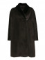 Пальто из шерсти, декорированное мехом норки Marina Rinaldi  –  Общий вид