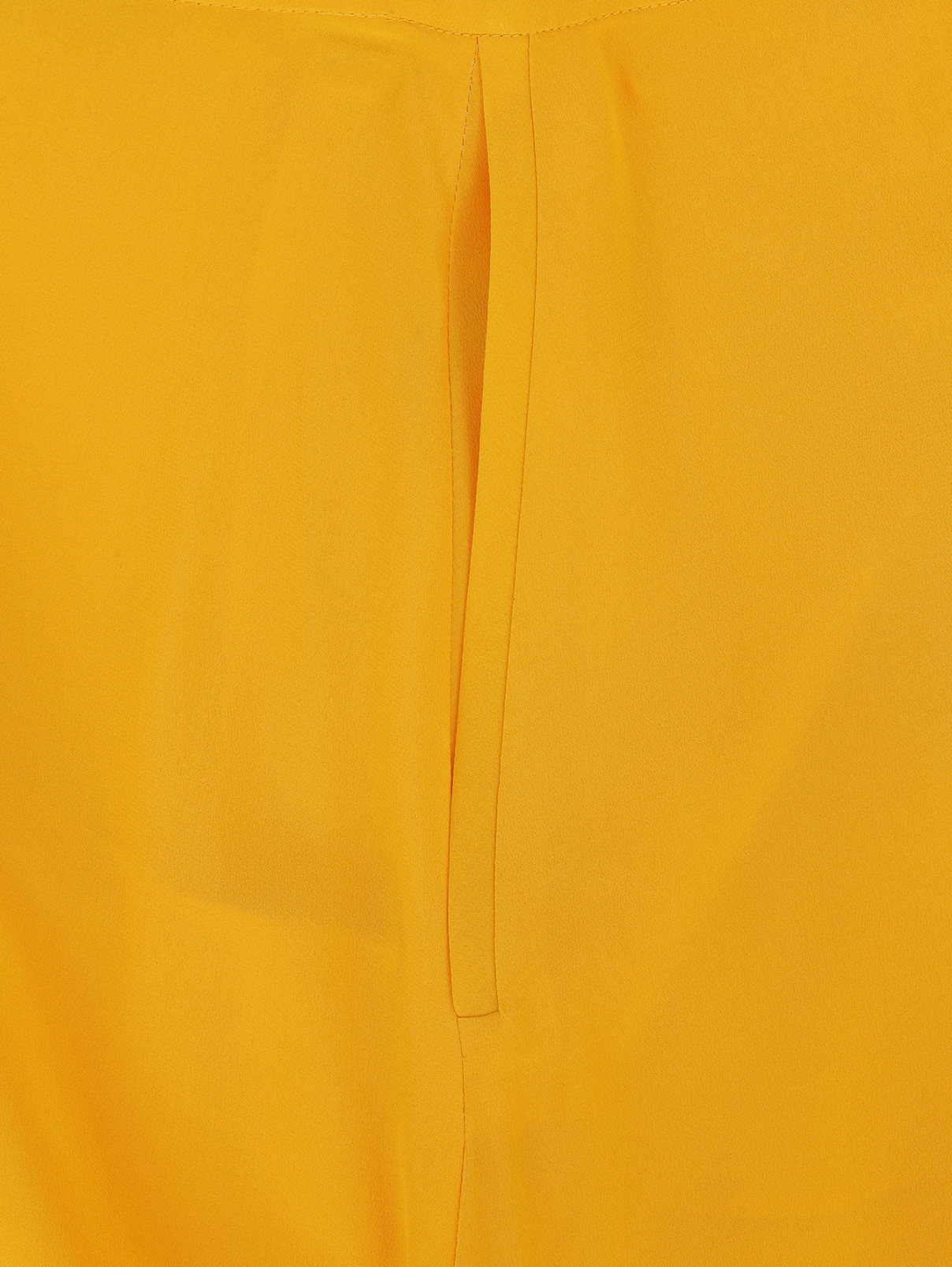Кюлоты из шелка с оборками Cacharel  –  Деталь  – Цвет:  Желтый