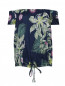 Блуза из хлопка с цветочным узором My Twin  –  Общий вид