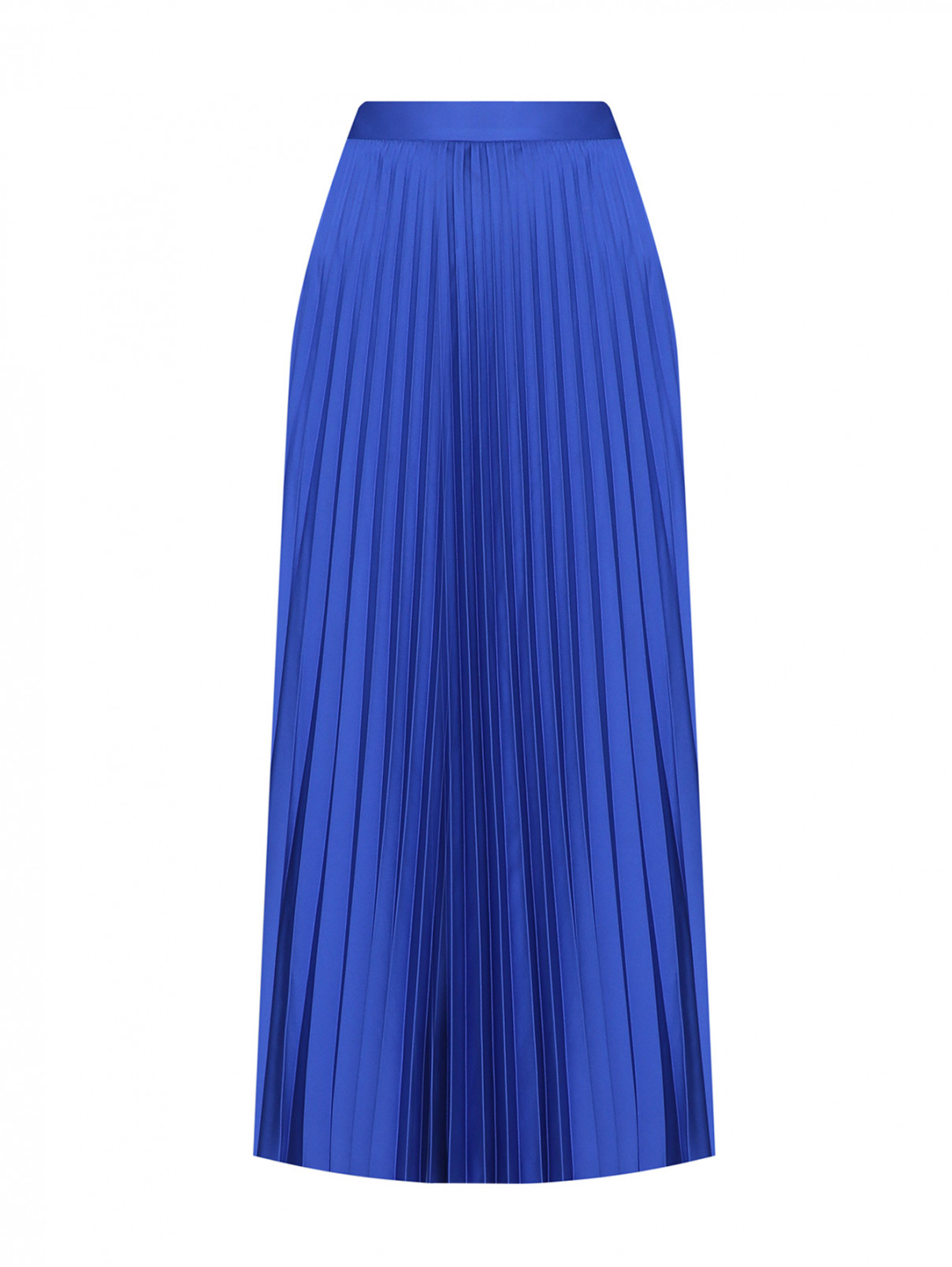 Плиссированная юбка-миди Shade  –  Общий вид  – Цвет:  Синий