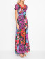 Платье с ярким цветочным узором TWINSET  –  МодельВерхНиз