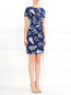 Платье из шелка с цветочным узором Diane von Furstenberg  –  Модель Общий вид