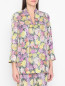 Блуза с цветочным узором Max Mara  –  МодельВерхНиз