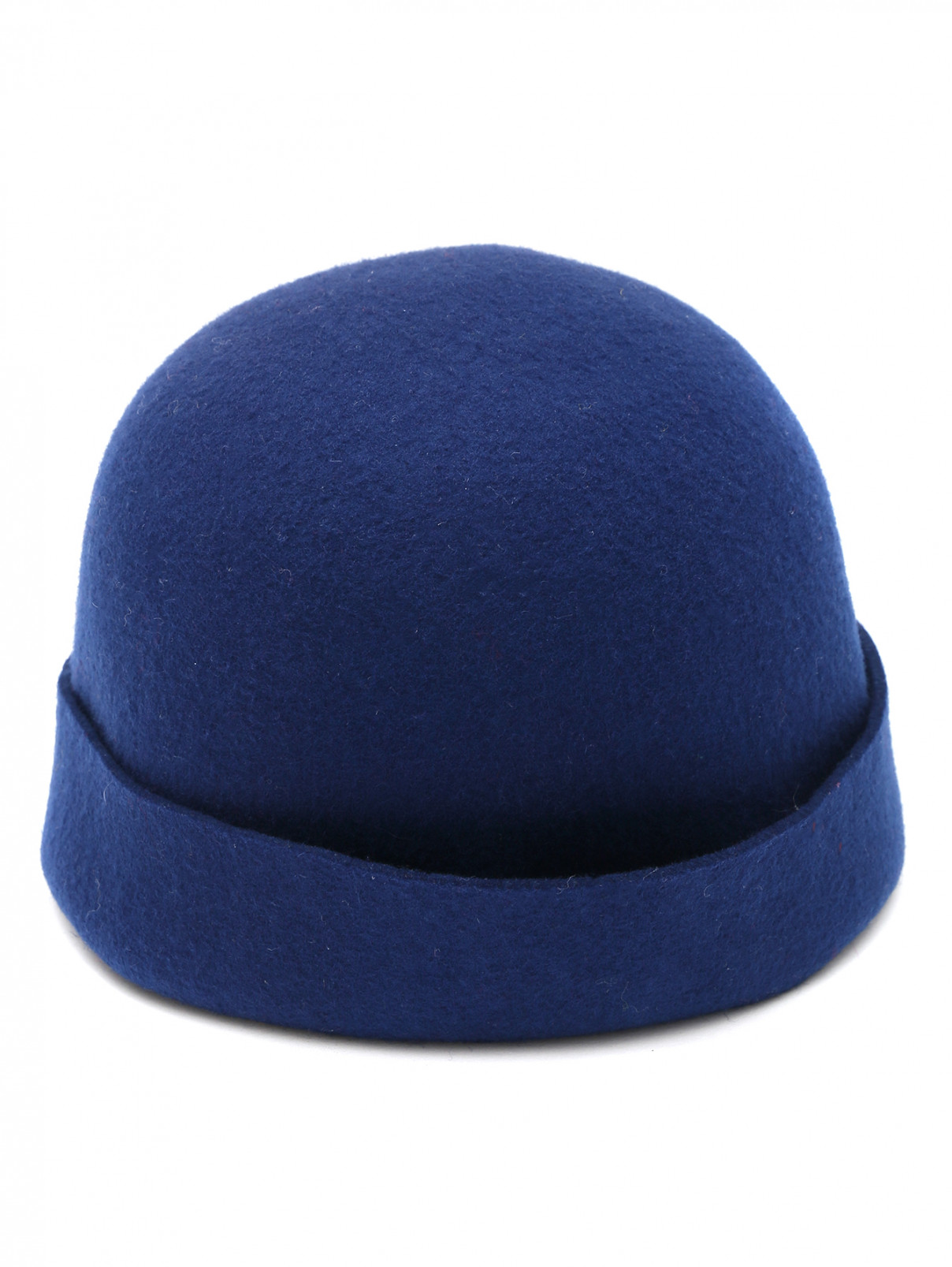 Шляпа фетровая с подворотом Il Gufo  –  Общий вид  – Цвет:  Синий