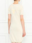 Платье из шерсти с узором и короткими рукавами Moschino Cheap&Chic  –  Модель Верх-Низ1