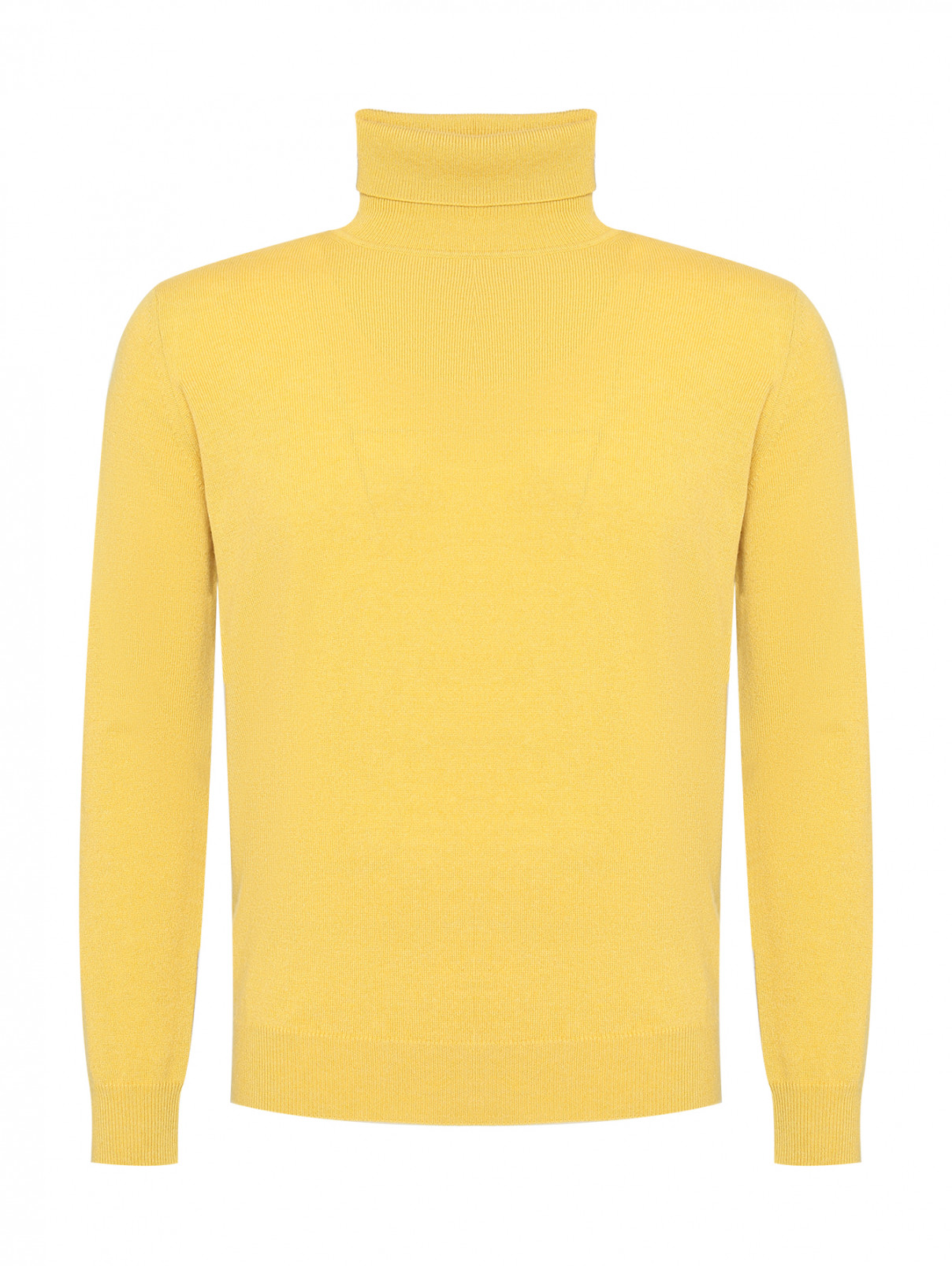 Базовый свитер из кашемира Kangra Cashmere  –  Общий вид  – Цвет:  Желтый