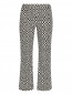 Укороченные брюки из хлопка с узором Max Mara  –  Общий вид