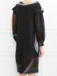 Платье-мини из шелка с узором Alberta Ferretti  –  Модель Верх-Низ1