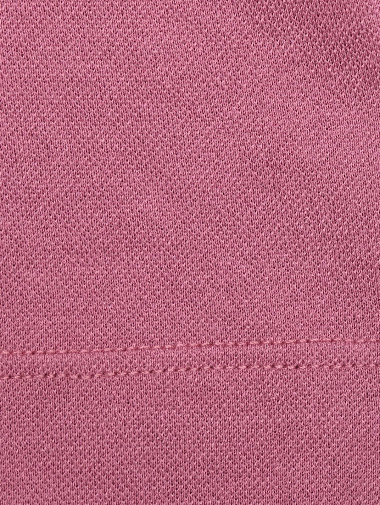 Поло из хлопка на молнии Della Ciana  –  Деталь1  – Цвет:  Фиолетовый
