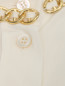 Блуза из шелка с декоративной отделкой Moschino  –  Деталь
