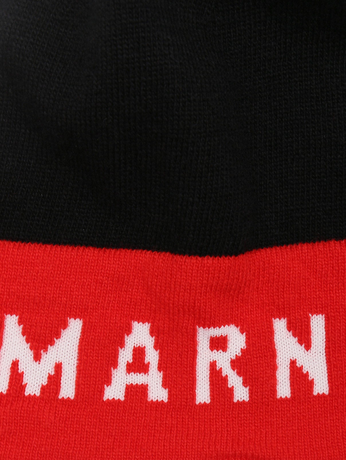 Шапка из шерсти с логотипом Marni  –  Деталь  – Цвет:  Черный