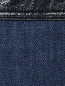 Джинсовая юбка-мини из хлопка с накладными карманами Moschino Boutique  –  Деталь