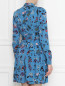 Платье-рубашка из вискозы с цветочным принтом Max&Co  –  МодельВерхНиз1