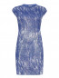 Платье-мини с узором свободного фасона Kenzo  –  Общий вид