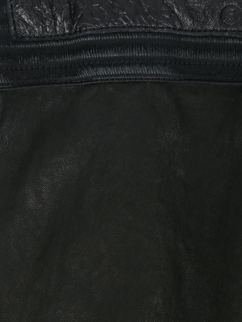 Узкие брюки из хлопка и кожи - Деталь1