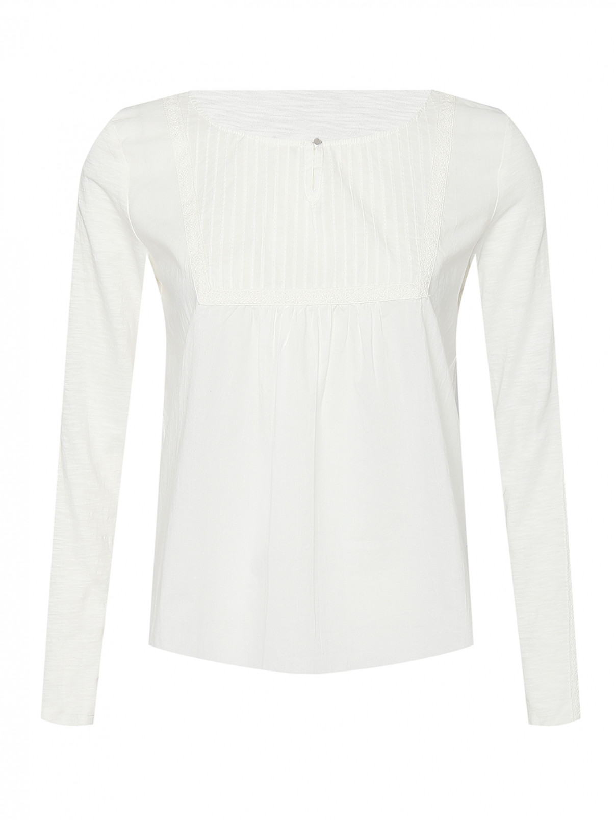 Блуза из хлопка с вышивкой S.Oliver  –  Общий вид