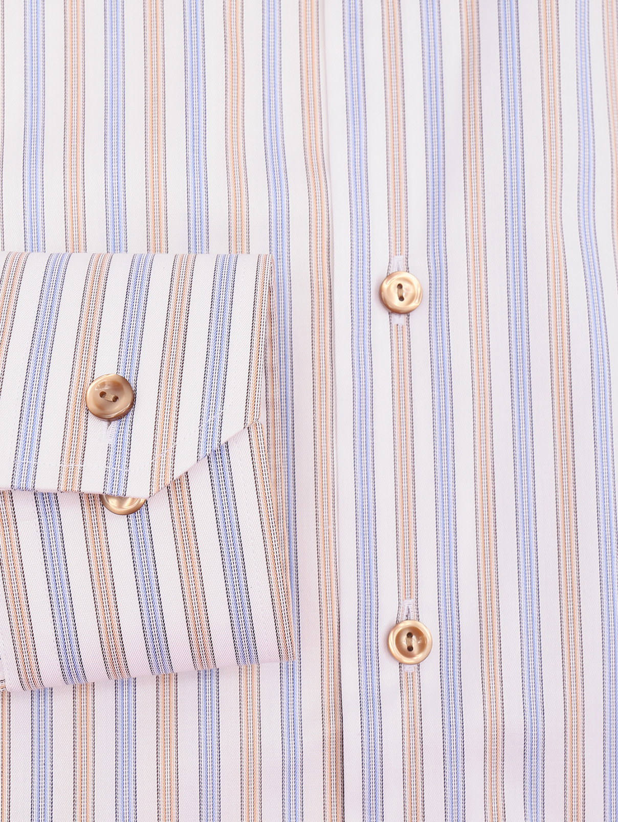 Рубашка из хлопка с узором "полоска" Eton  –  Деталь1  – Цвет:  Узор