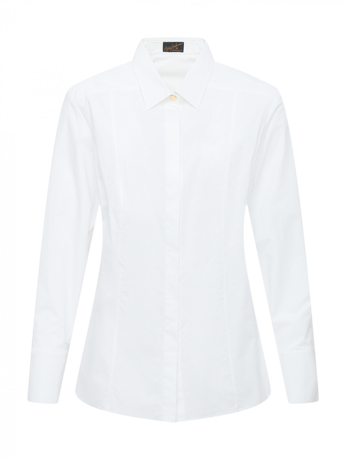 Рубашка из хлопка Marina Sport  –  Общий вид  – Цвет:  Белый