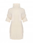 Трикотажное платье из шерсти и кашемира с бахромой Blumarine  –  Общий вид