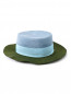 Шляпа из соломы с контрастной отделкой MiMiSol  –  Обтравка2
