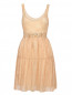 Кружевное платье из хлопка с декоративным поясом Blugirl  –  Общий вид