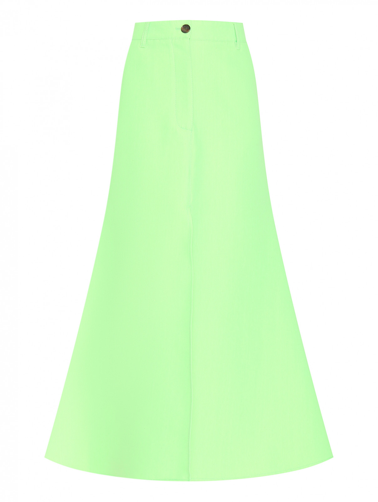 Юбка-макси с разрезом Essentiel Antwerp  –  Общий вид  – Цвет:  Зеленый