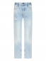 Широкие джинсы из хлопка с карманами Anine Bing  –  Общий вид