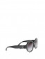 Солнцезащитные очки в круглой пластиковой оправе с декором на дужках Chanel  –  Обтравка1