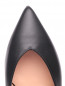 Балетки из кожи с логотипом Moschino  –  Обтравка3