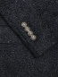 Двубортный пиджак из шерсти и шелка LARDINI  –  Деталь