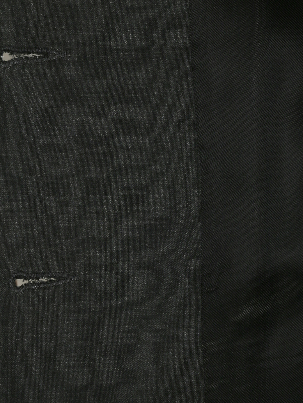 Пиджак из шерсти классический Dal Lago  –  Деталь2  – Цвет:  Серый
